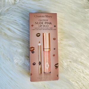Charlotte Tilbury Glossy Nude Pink Lip Duo
